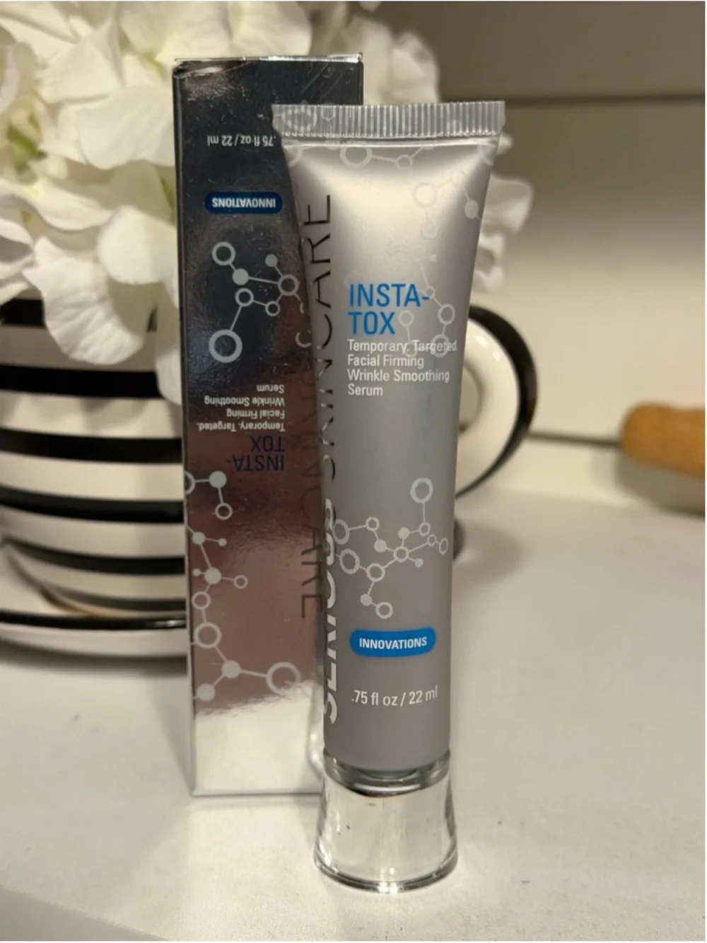 New Serious Skincare Insta-TOX Instant Wrinkle Smoothing Serum-Tightens Skin -0.
